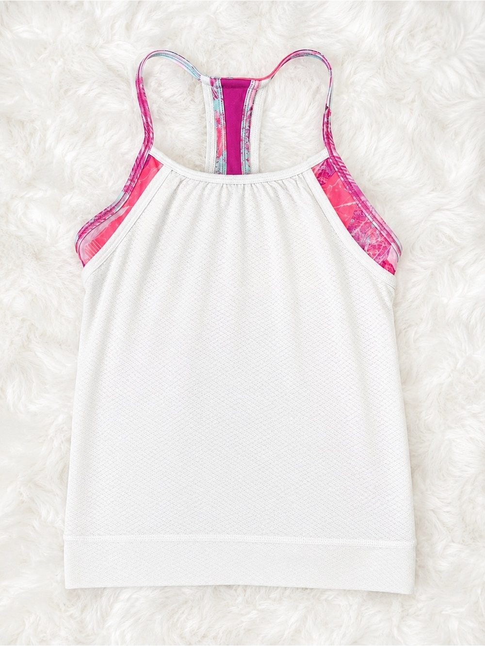 IVIVVA by Lululemon Youth Size 8 Double Layer Tank Top with Built-In Sports Bra